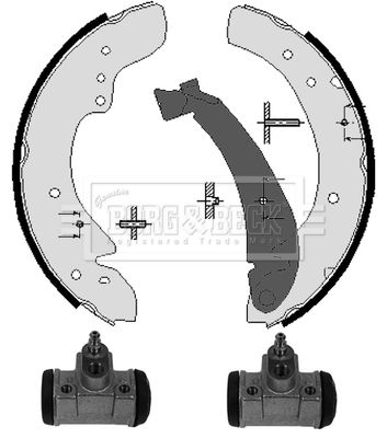 BORG & BECK Piduriklotside komplekt BBS1126K